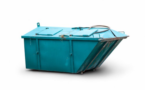 Electric van loading recyclables in Shepherds Bush commercial street