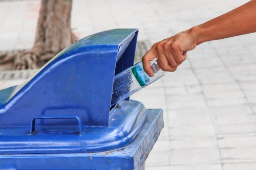 Recycling process at a Shepherd's Bush business
