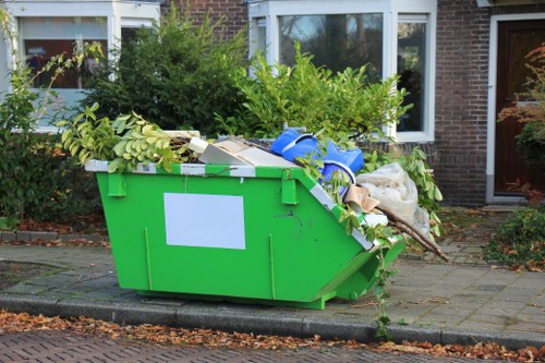Types of business waste sorted for removal