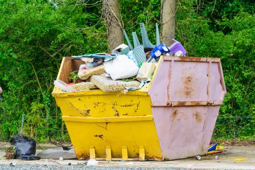 Commercial waste removal trucks operating in Shepherd's Bush
